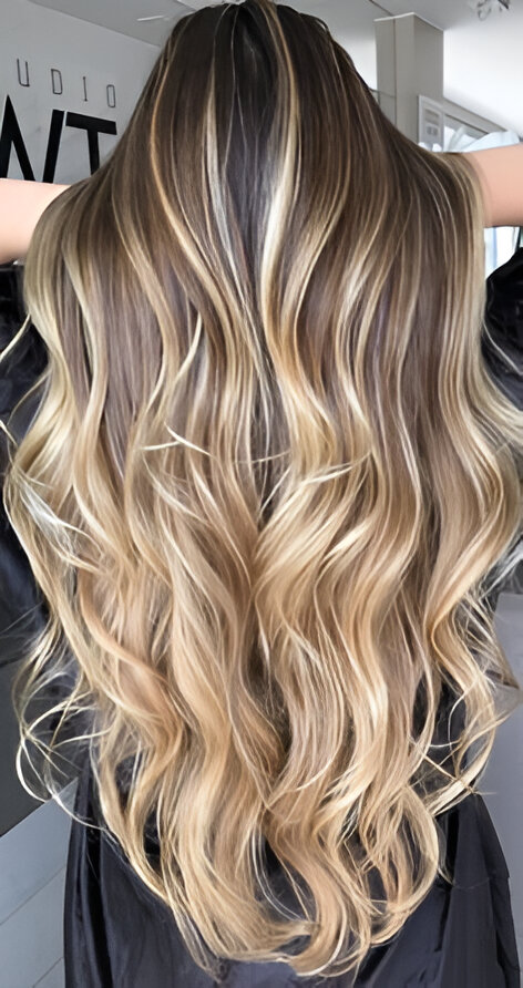 Balayage/Highlight/Peek A Boo Extra Long